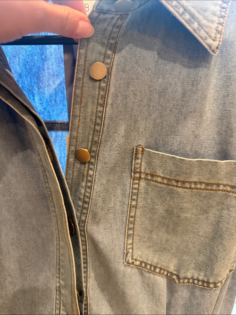 Adorable Mable denim dress S - Picture 2 of 6
